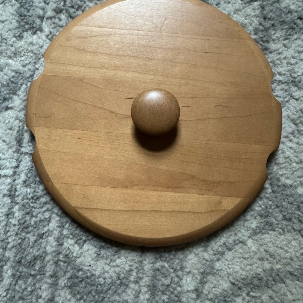 Longaberger Wooden Lid with Natural Finish